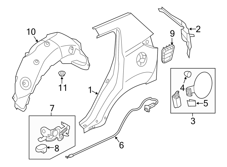 Kia Sportage Fuel Door Release Handle Hatchback Sedan W