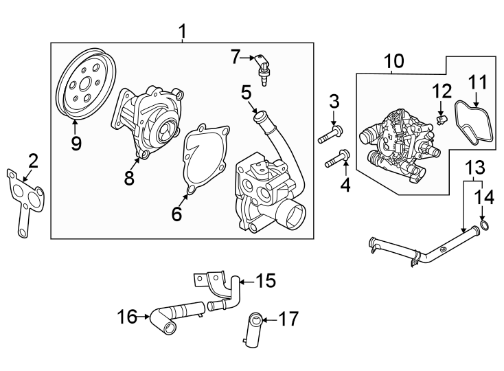 2021 Kia Sorento Gasket. Thermostat. Housing - 256232S000 | Hyman Bros ...