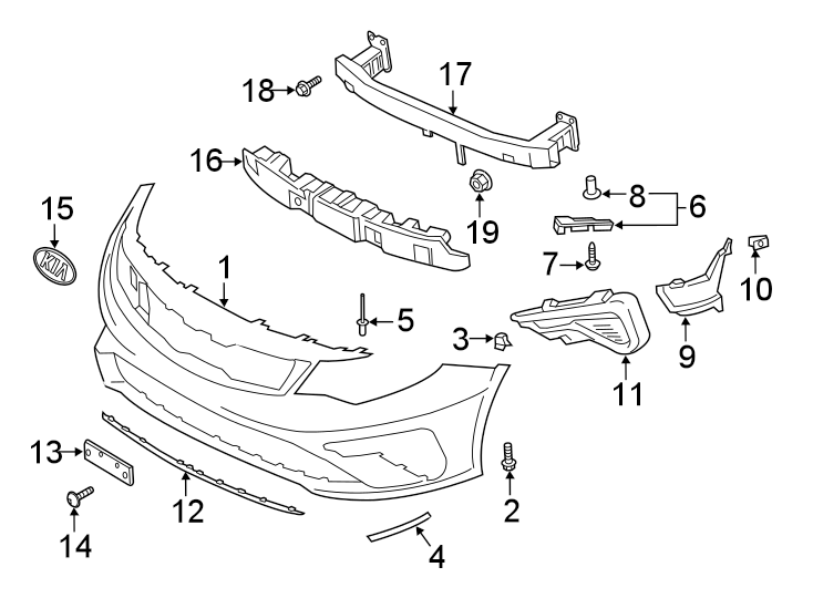 Kia Optima Brake Air Duct (right, Front). 2019-20 - 86544d5500 