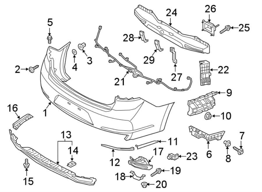 95811G0000 - Kia Blind Spot Detection System Warning Sensor (Left