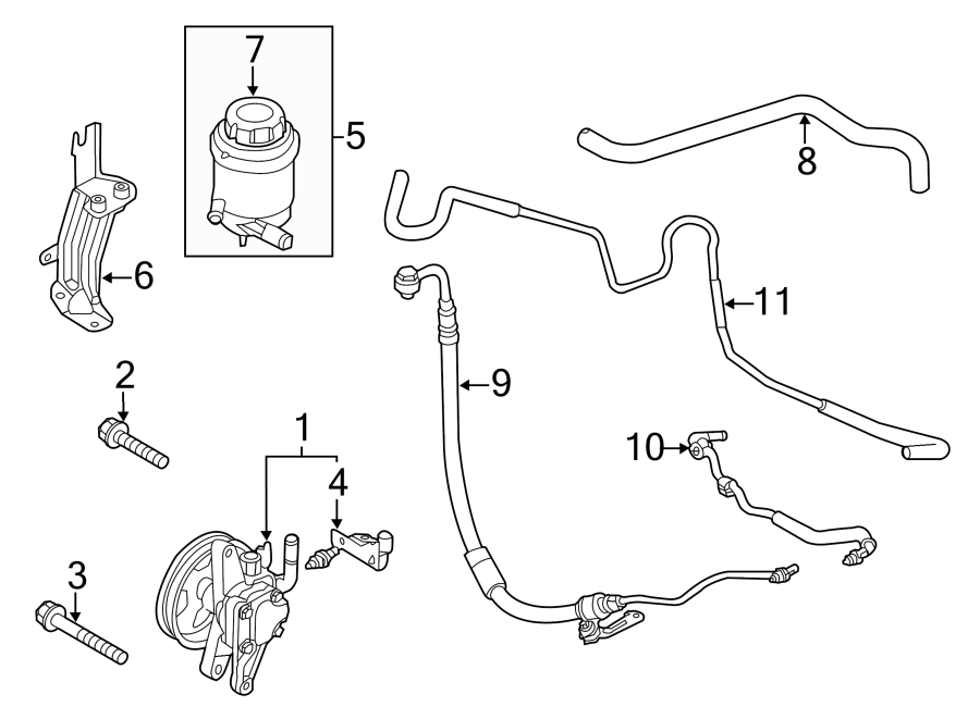 Kia Soul Bracket assembly - power steering oil reservior. Power ...