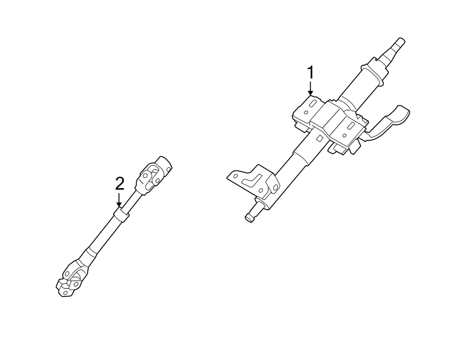 Kia Soul Steering Column (Upper). COLUMN ASSEMBLY. Steering Column