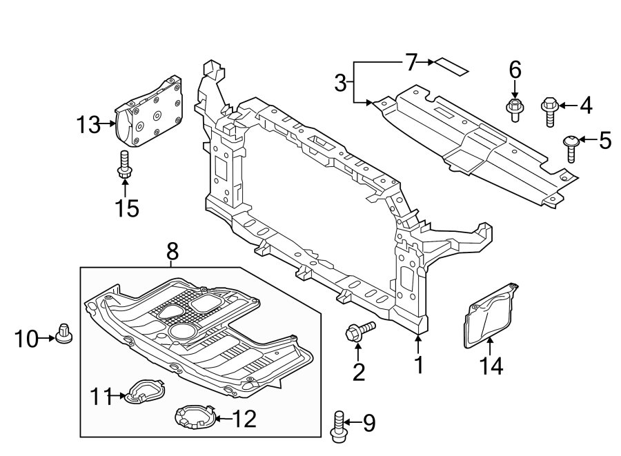 Kia Soul Radiator Support Side Panel (Right) - 29120B2000 | Hyman Bros ...