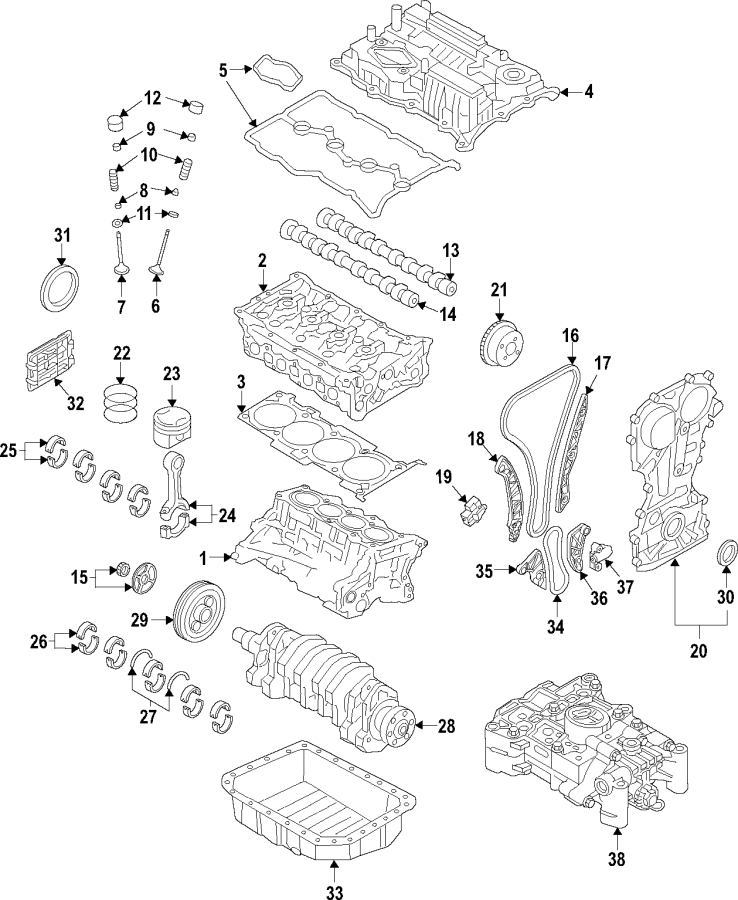 2015 Kia Sorento Engine Timing Chain Tensioner - 244702G350 | Hyman ...